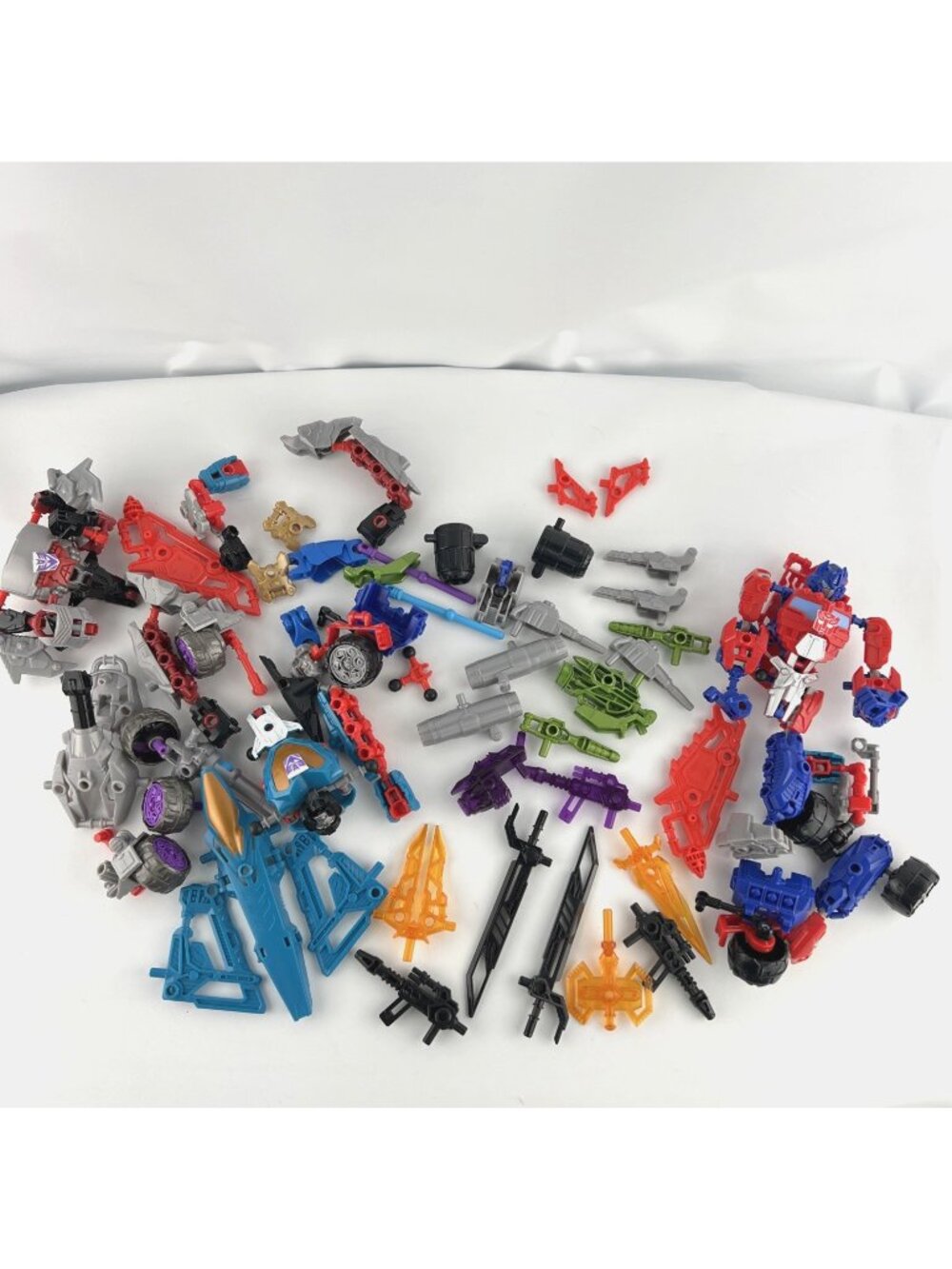 Transformers Construct-Bots Lot of 3 Optimus Prime Megatron and Thundercracker